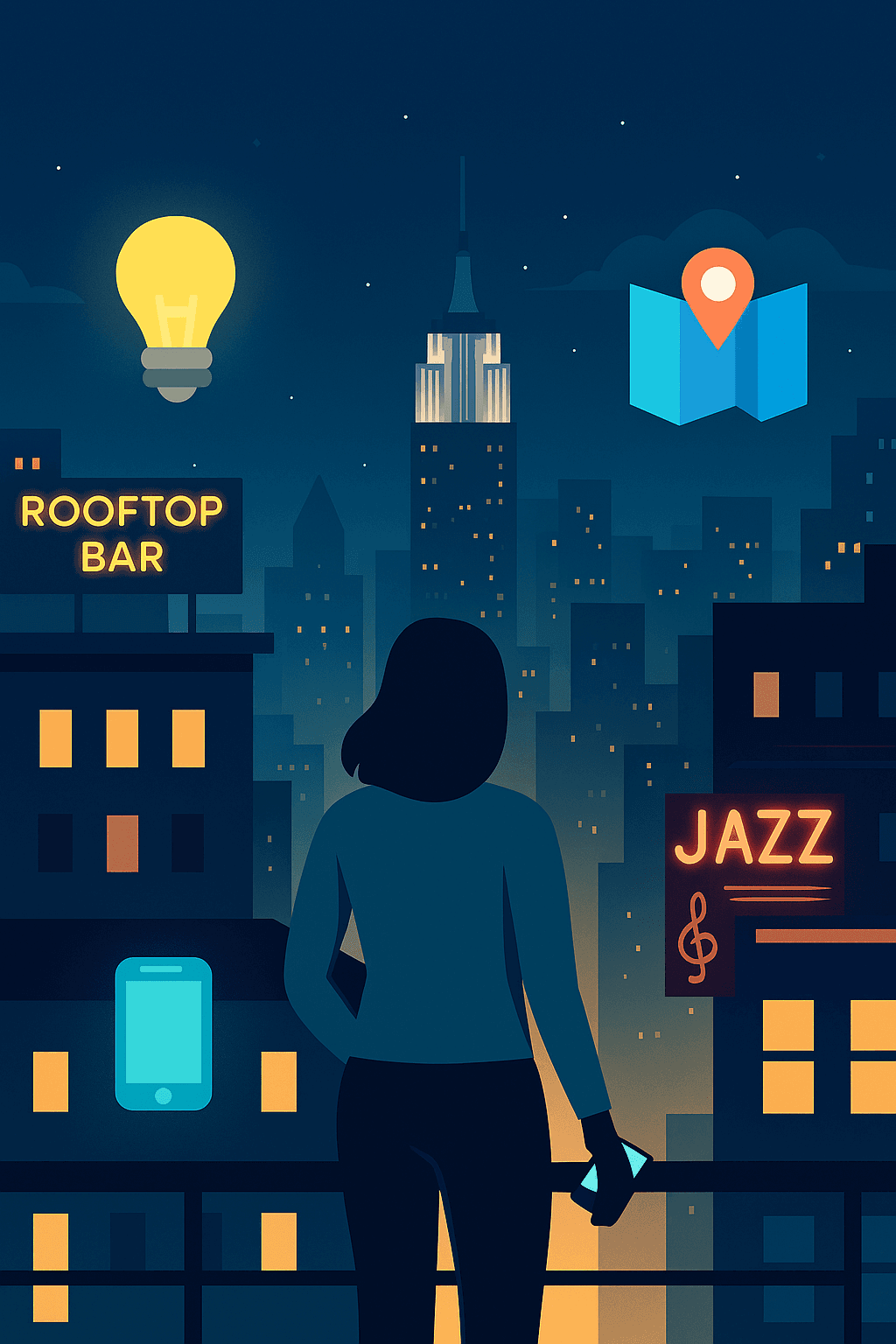 Solo traveler in NYC nightlife scene